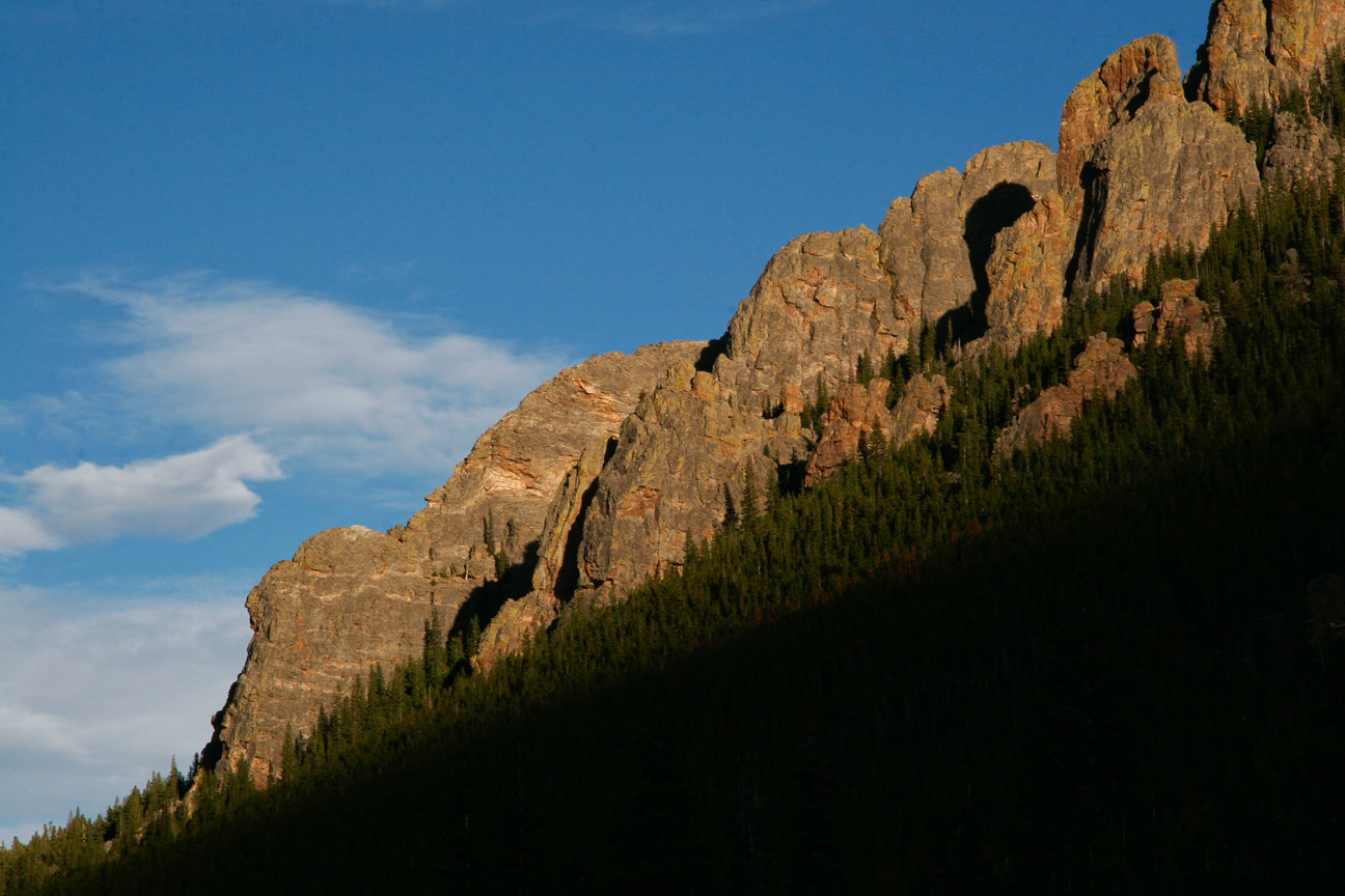 The Crags from Lily Lake.